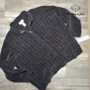 Alfred Dunner Zip Front Sweatshirt Size 3X